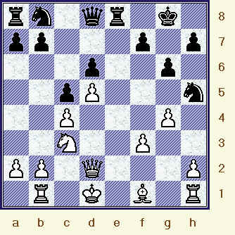 Black takes on b1, so as to escape the fork, naturally White re-captures. (FIDE_WCS__gm-8_diag14.jpg, 29 KB) 