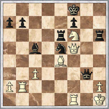      The actual game position after Black's 27th move. White to move, what move do YOU play here?  (a_p-mo1.jpg,  24 KB)     