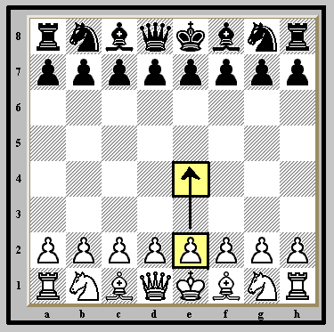 1. P-K4 ("Pawn to King's Four) was Bobby Fischer's favorite first move!