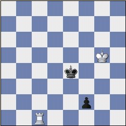   The Black Pawn says, "Give me just one more move and I will score a Touch-Down!!"   