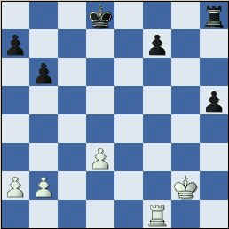    The actual game position after White's 41st move.  (est-ber1.jpg, 11 KB)  