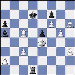  How will White shield his King from the all the checks that Black's Rook will give?  (gold-basa1_b46.jpg, approx. 15-20 KB avg.) 