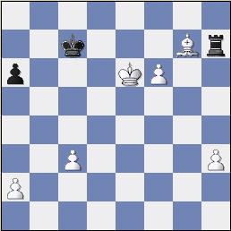  So after Black grabs the h-pawn, how can he stop White's f-Pawn from promoting?  (gold-basa1_b53.jpg, approx. 15-20 KB avg.) 