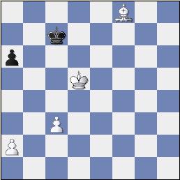   Black is so excited by White's lack of time, he does not bother to resign. I don't blame him!!  (gold-basa1_b57.jpg,  approx. 15-20 KB avg.)  