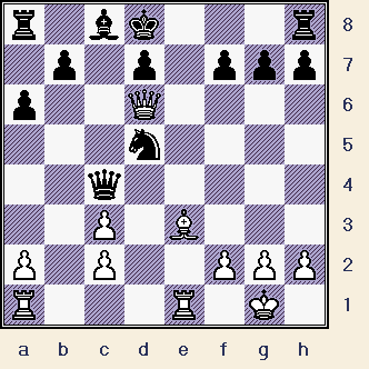   White to move, Black just played his fifteenth move. (int-gms_001__pos03.gif, 08 KB)  