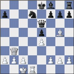   Now its like a problem, "White to move and give mate in two moves."  