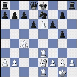   White plays the "Goldsby Variation." This line has never been tested at the GM level.  