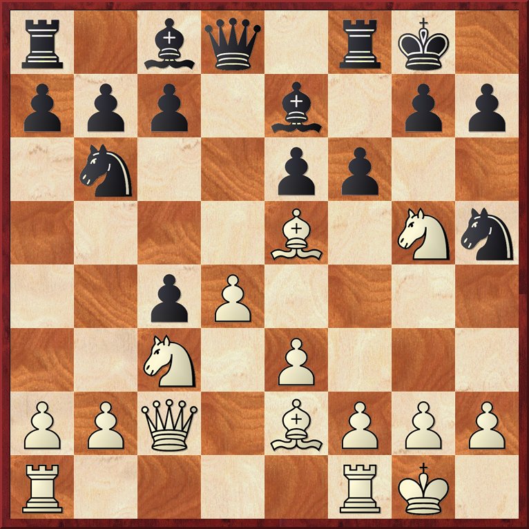   Now the game becomes a little bizarre, White tries to disrupt Black's Pawn structure. (gotm-feb2012_diag12.jpg, 144 KB)  