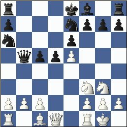    Black just played the very odd-looking move, 10...Qb5!? The only question now is ... was this move good or bad? (gotm_03-04_pos4.jpg, 22 KB)   