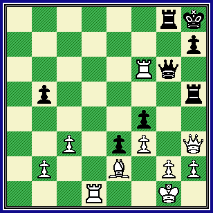     White just played ... "Rook-takes-Bishop" on f6. How should Kramnik respond to this move?  (gotm_04-04_pos8.gif, 30 KB)   