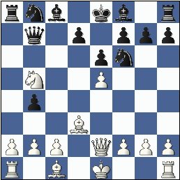  Black just placed his Queen on b7 ... I am not sure what this move really does.  (gotm_09-04a_pos4.jpg, 22 KB)  