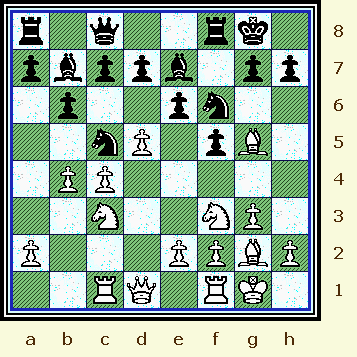    The position immediately following White's 11th move.  (gotm_12-03_pos1.gif, 52 KB)   
