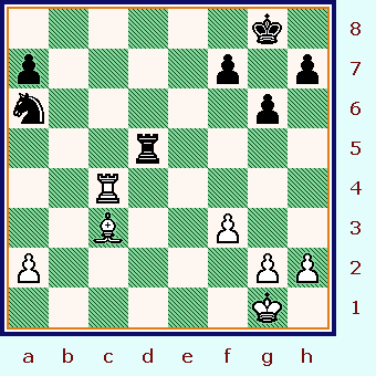     White dominates the long diagonal ... and the squares near the Black King. (gotm_jul-04_pos5.gif, 39 KB)   