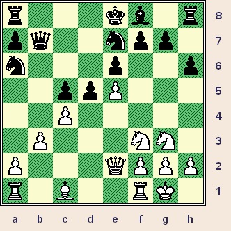    This is the position in the game just after White played 13.Qe2.  (gotm_mar-04_diag3.jpg, 51 KB)   