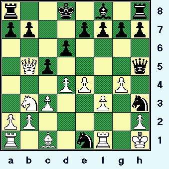    White is a minimalist, he just pushes one pawn ... only one square.  (gotm_may-04_pos10.gif, 39 KB)   